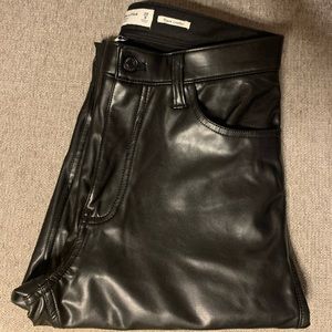 Abercrombie High Rise Skinny Vegan Leather Pants